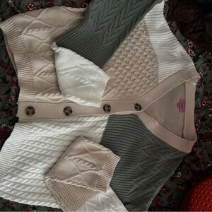 Francesca's Collections Colorblock Knit Cardigan